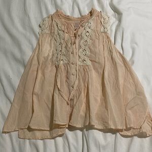 Free people pale pink blouse